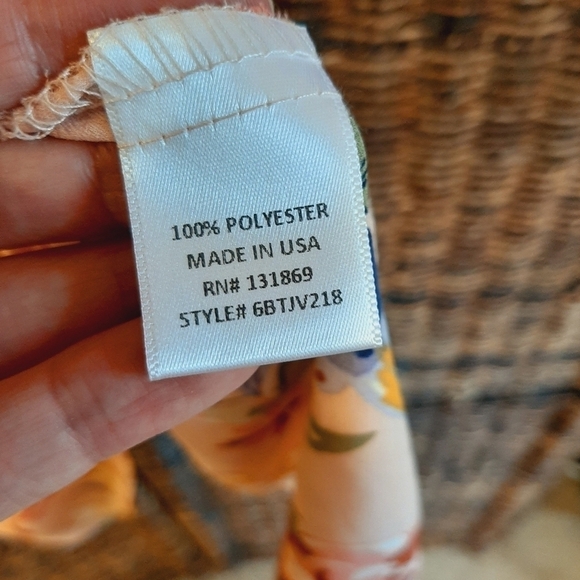 Kenedik Dress Large Pink Floral Ruffle Mini Flutter Sleeves Fairy Cottagecore - Picture 4 of 5